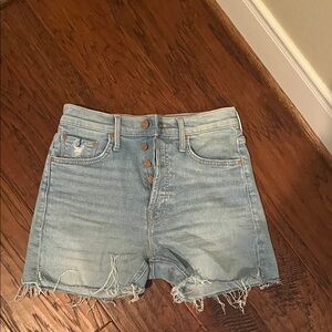 Mother Denim Frayed Hem Women Shorts